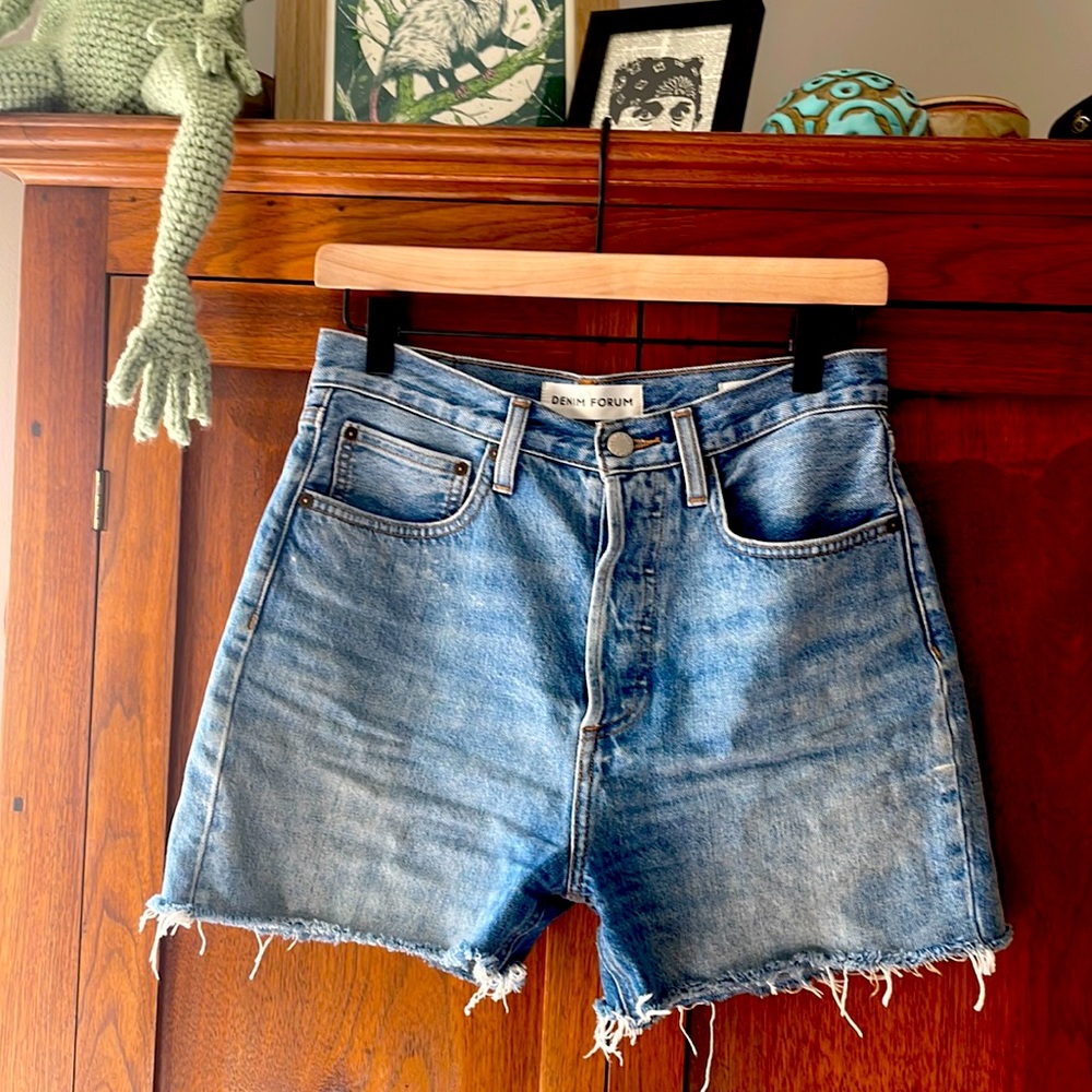 Denim forum cutoff shorts